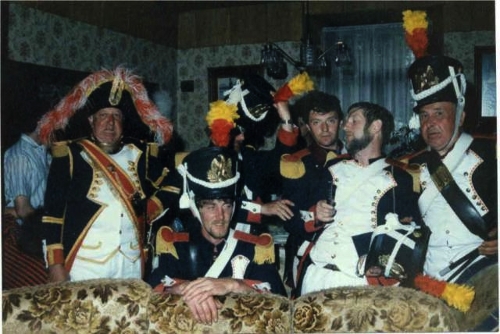 Tambour-major et sa batterie