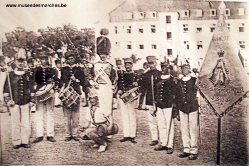 Officiers et batterie à Prenzlau