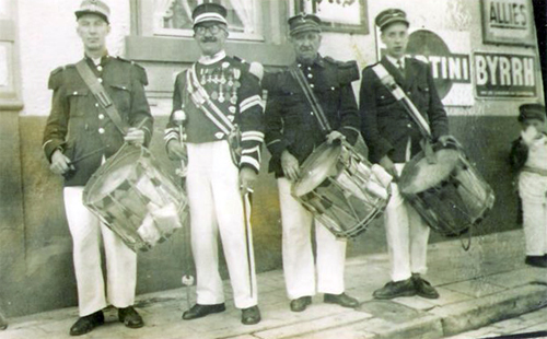 Une ancienne batterie