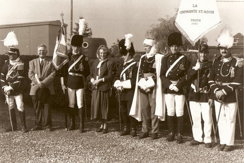 Remise du nouvel étendard de l'Escadron de la Compagnie Saint-Roch