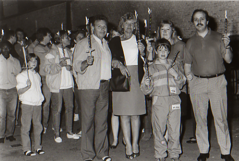 Famille participant à la retraite