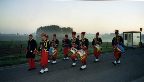 La batterie des zouaves au réveil