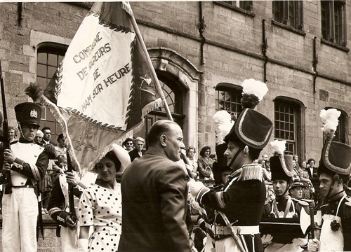 Remise du drapeau des sapeurs