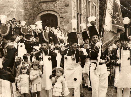 Remise du drapeau des sapeurs