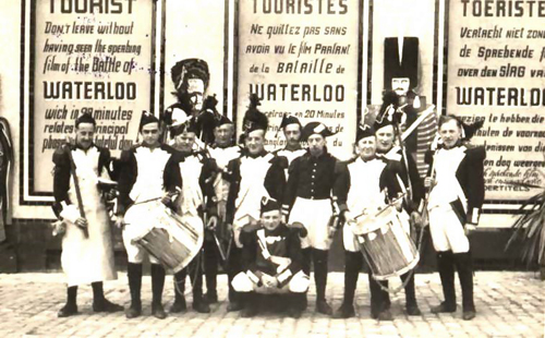 Les sapeurs-grenadiers à Waterloo