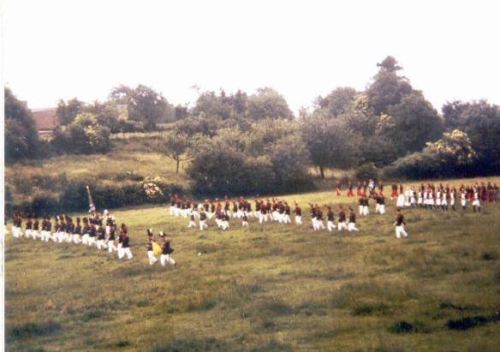 La compagnie dans les champs